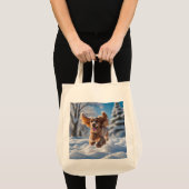 Cocker Spaniel Elegante Boodschappentas Tote Bag (Voorkant (product))