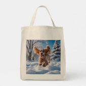Cocker Spaniel Elegante Boodschappentas Tote Bag (Achterkant)