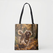 Cocker Spaniel Elegante Canvas tas (Voorkant)