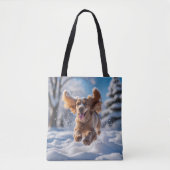 Cocker Spaniel Elegante Canvas tas (Voorkant)