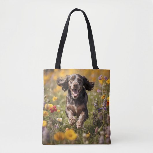 Cocker Spaniel Elegante Schoudertas Tote Bag (Voorkant)