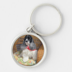 Cocker Spaniel Emma Round Sleutelhanger