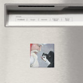 Cocker Spaniel en Santa Dog Art Magnet (Insitu (Vaatwasser))