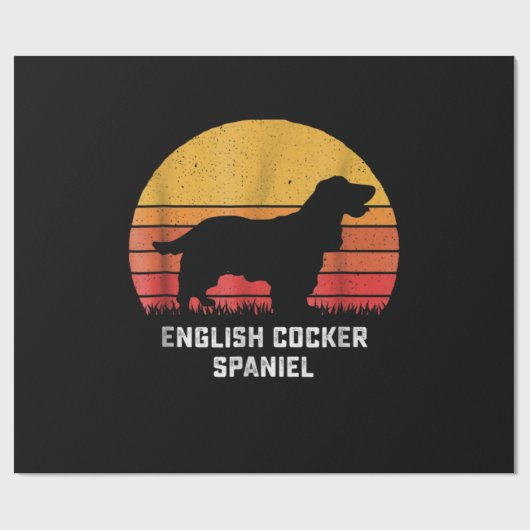 Cocker Spaniel | Engels Cocker Spaniel Cadeaupapier (Vlak)