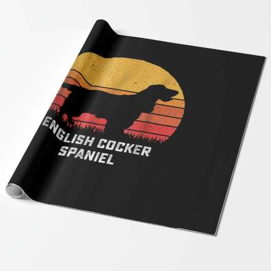Cocker Spaniel |  Engels Cocker Spaniel Cadeaupapier (Uitgerold)