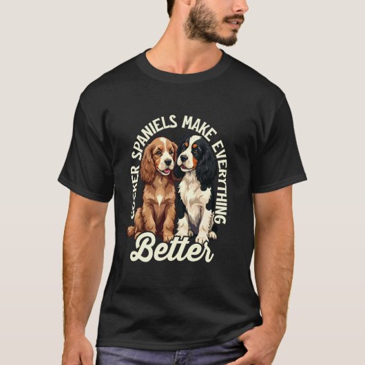 Cocker Spaniel Engelse Cocker Spaniel Hondenliefhe T-shirt (Voorkant)