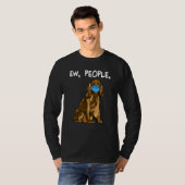 Cocker Spaniel Ew People Dog Wearing Face Mask T-shirt (Voorkant volledig)