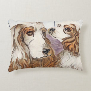 Cocker Spaniel-familie Accent Kussen