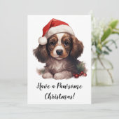 Cocker Spaniel Feestelijke Kermis Kaart (Staand voorkant)