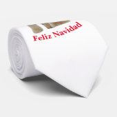 Cocker spaniel Feliz Navidad halsdoek Stropdas (Opgerold)