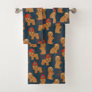 Cocker Spaniel Fireman Bad Handdoek