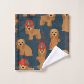 Cocker Spaniel Fireman Bad Handdoek (Wasdoekje)