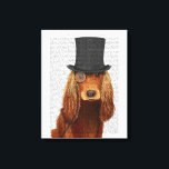 Cocker Spaniel, Formele hond en Pet Canvas Afdruk<br><div class="desc">Cocker Spaniel,  Formal Hound en Pet door FabFunky. Hij is uitgerust met een dapper cocker spaniel met een leuke tofat en monocle. | 191415D</div>