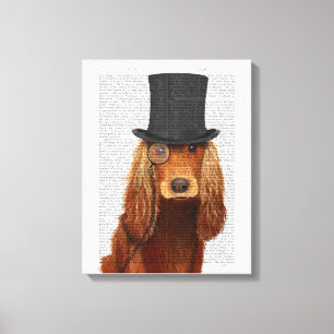 Cocker Spaniel, Formele hond en Pet Canvas Afdruk