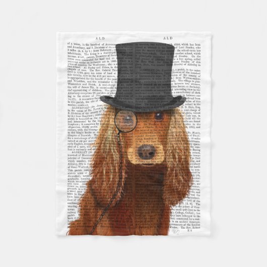 Cocker Spaniel, Formele hond en Pet Fleece Deken (Voorkant)