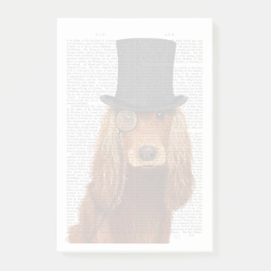 Cocker Spaniel, Formele hond en Pet Post-it® Notes (Voorkant)