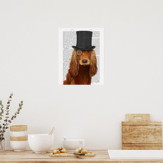 Cocker Spaniel, Formele hond en Pet Poster (Keuken)