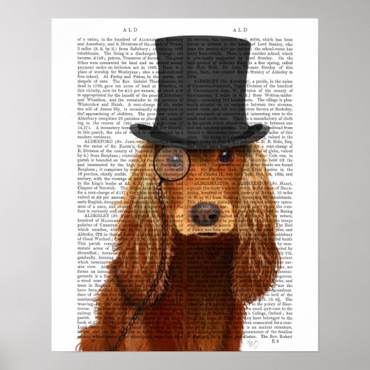 Cocker Spaniel, Formele hond en Pet Poster (Voorkant)