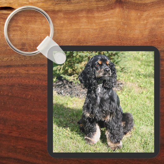 Cocker Spaniel Foto Sleutelhanger (Voorkant)
