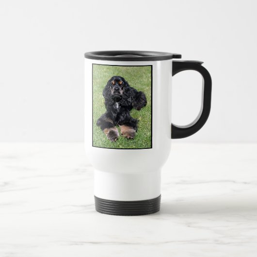 Cocker Spaniel Foto van TRavel Mug Reisbeker (Rechts)