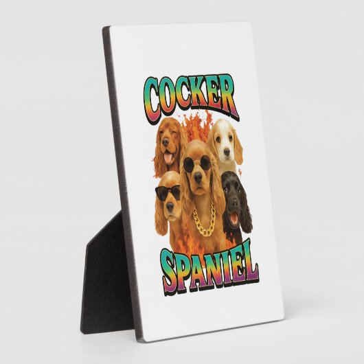 Cocker Spaniel Fotoplaat (Zijkant)