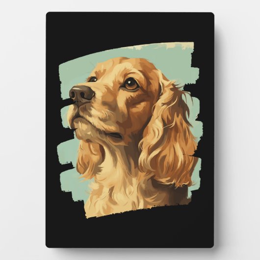 Cocker Spaniel Fotoplaat (voorkant)