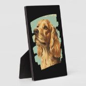 Cocker Spaniel Fotoplaat (Zijkant)