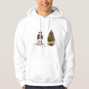 Cocker Spaniel Funny Kersthond met boom Hoodie