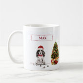 Cocker Spaniel Funny Kersthond met boom Koffiemok (Links)