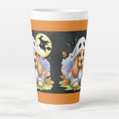 Cocker Spaniel Geest Halloween Latte Mok (Voorkant)