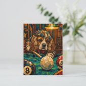 Cocker Spaniel, Geometrisch Mozaïek Briefkaart (Staand voorkant)