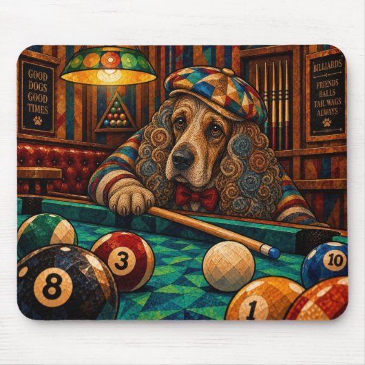 Cocker Spaniel, Geometrisch Mozaïek Muismat (Voorkant)