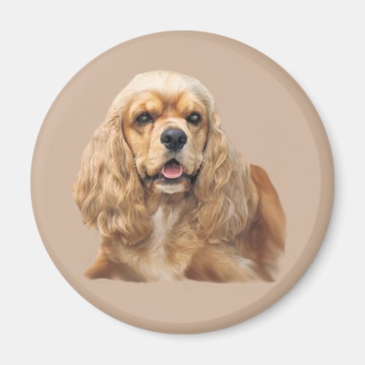 Cocker Spaniel Gewoon Schattig Magnet (Voorkant)
