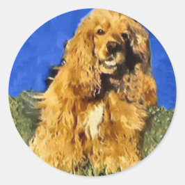 Cocker Spaniel Gifts Ronde Sticker