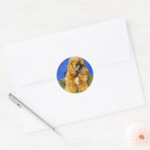 Cocker Spaniel Gifts Ronde Sticker (Envelop)