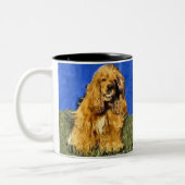 Cocker Spaniel Gifts Tweekleurige Koffiemok (Links)