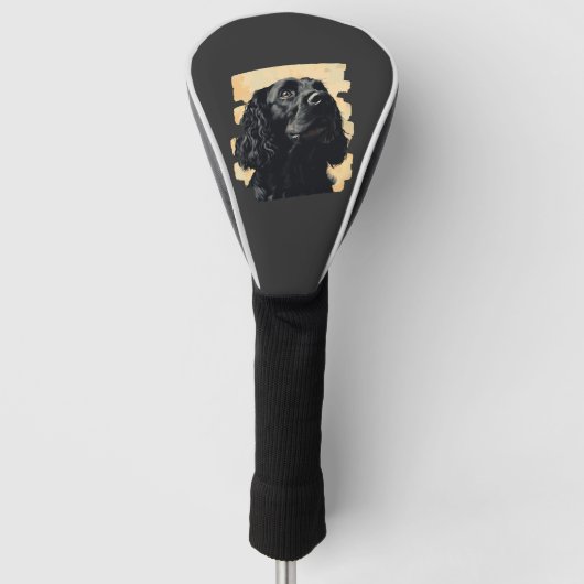 Cocker Spaniel Golfheadcover (Voorkant)