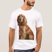 Cocker Spaniel Gouden Portret T-shirt (Voorkant)