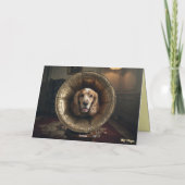 Cocker Spaniel Gramaphone Wenskaart Kaart (Achterkant)