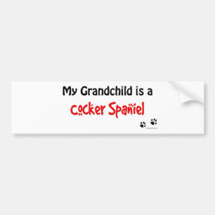 Cocker Spaniel Grandchild Bumpersticker