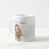 Cocker Spaniel Grappige Mok - Kerstcadeaus (Voorkant links)