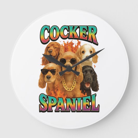 Cocker Spaniel Grote Klok (Voorkant)