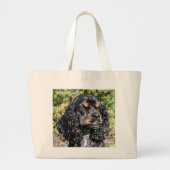 Cocker Spaniel Grote Tote Bag (Voorkant)