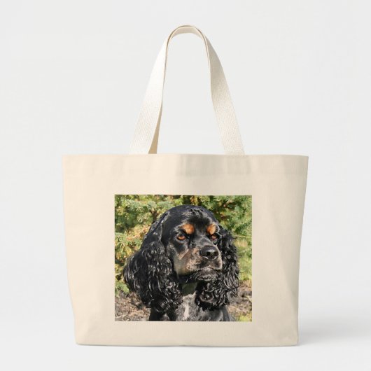 Cocker Spaniel Grote Tote Bag (Voorkant)