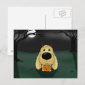 Cocker Spaniel Halloween Briefkaart (Voorkant / Achterkant)