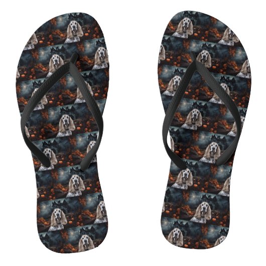 Cocker Spaniel Halloween Engverwekkend Teenslippers (Voetbed)