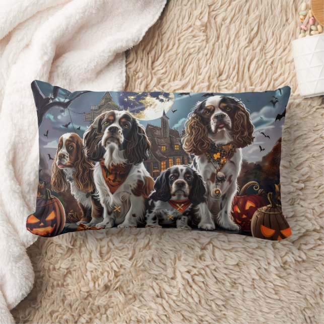 Cocker Spaniel Halloween Griezelen Kussen (Deken)