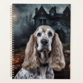 Cocker Spaniel Halloween Griezelen Planner (Voorkant)