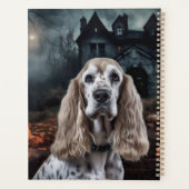 Cocker Spaniel Halloween Griezelen Planner (Achterkant)