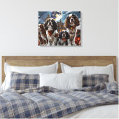 Cocker Spaniel Halloween Griezelig Canvas Afdruk (Insitu (Slaapkamer))